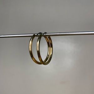 Gold hoop earrings